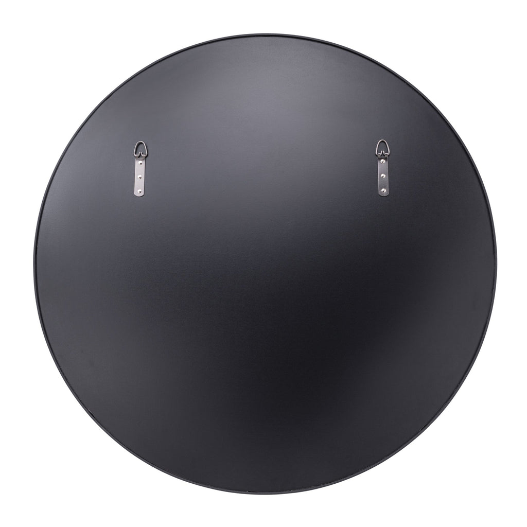 Tablet 30-in Round Wall Mirror - Black