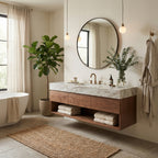 Tablet 30-in Round Wall Mirror - Bronze