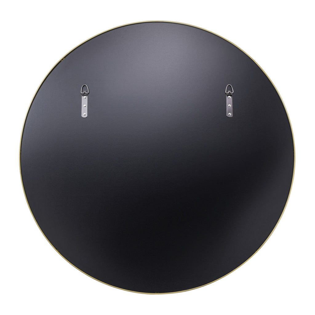 Tablet 30-in Round Wall Mirror - Gold