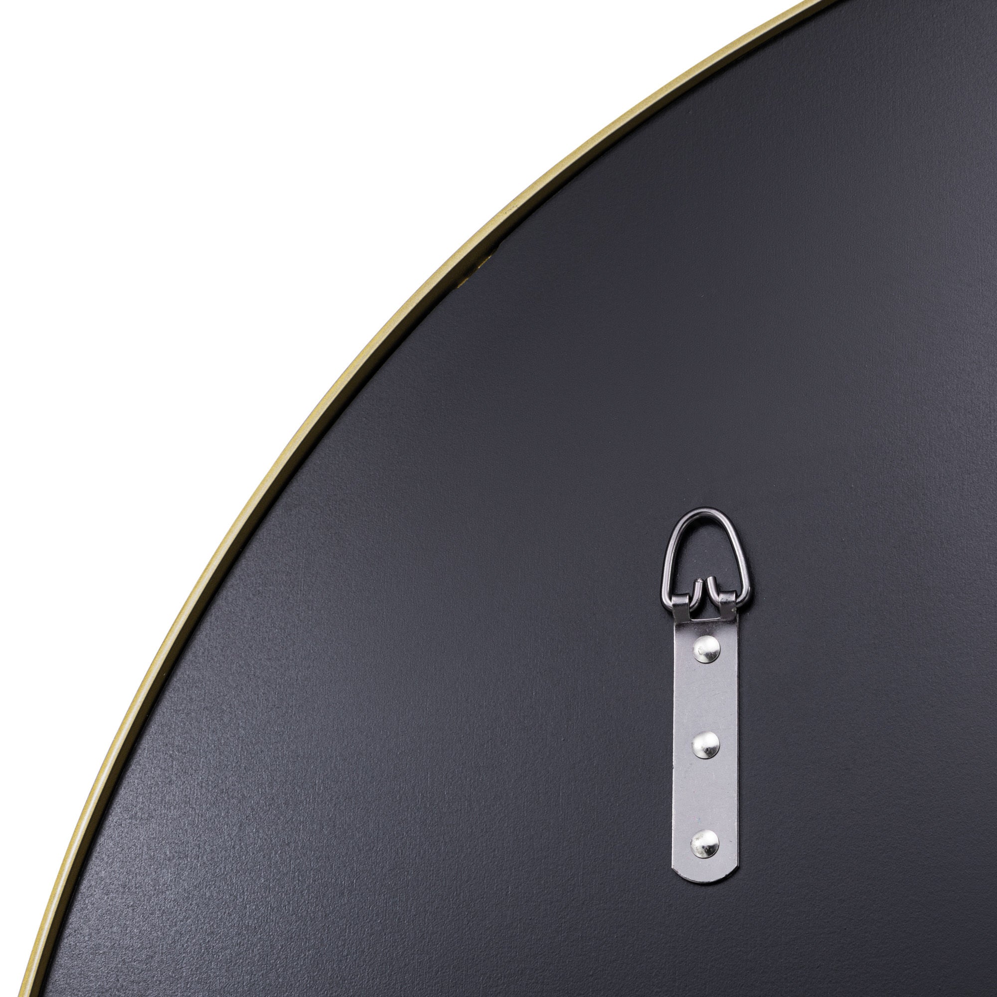 Tablet 30-in Round Wall Mirror - Gold