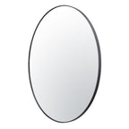 Tablet 40-in Round Wall Mirror - Black