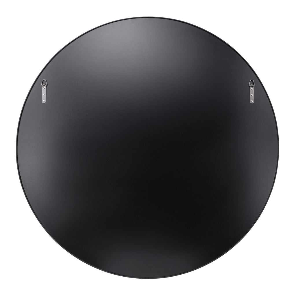 Tablet 40-in Round Wall Mirror - Black