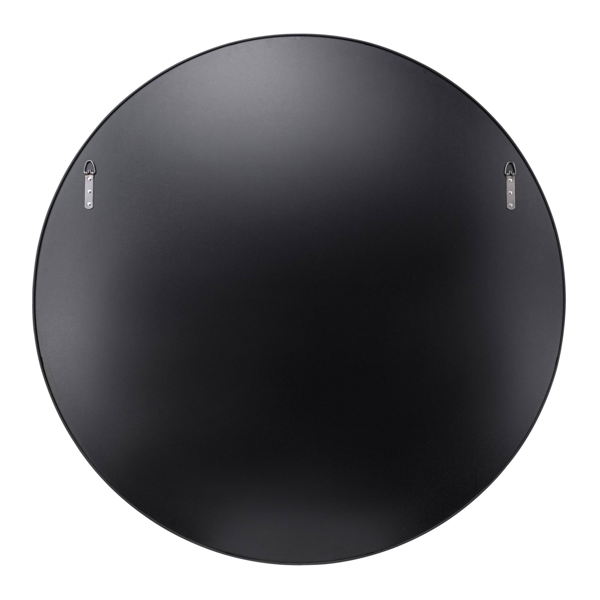 Tablet 40-in Round Wall Mirror - Black