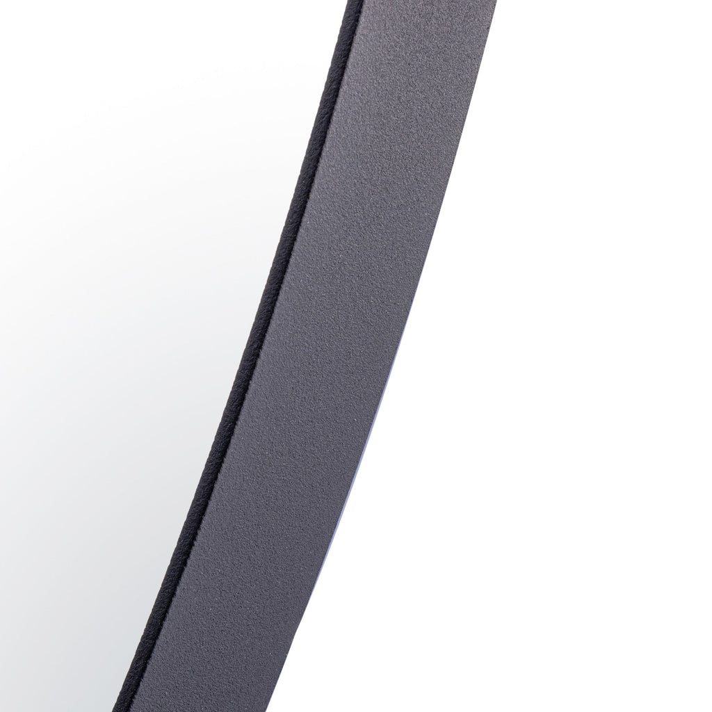 Tablet 40-in Round Wall Mirror - Black