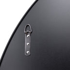 Tablet 40-in Round Wall Mirror - Black