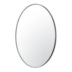 Tablet 50-in Round Wall Mirror - Black