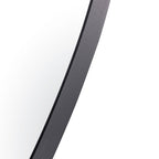 Tablet 50-in Round Wall Mirror - Black