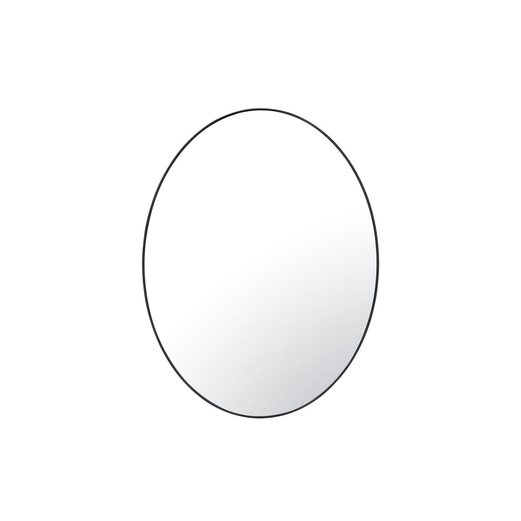 Tablet 22 x 30 Oval Mirror - Black