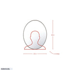 Tablet 22 x 30 Oval Mirror - Bronze