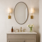 Tablet 22 x 30 Oval Mirror - Bronze