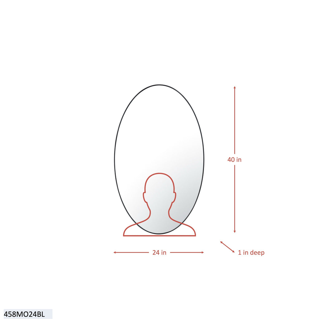 Tablet 24 x 40 Oval Mirror - Bronze