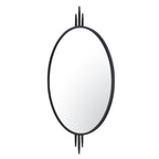 Propaganda 22x41 Oval Wall Mirror - Black
