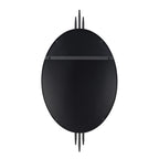 Propaganda 22x41 Oval Wall Mirror - Black