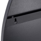 Propaganda 22x41 Oval Wall Mirror - Black