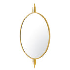 Propaganda 22x41 Oval Wall Mirror - Gold