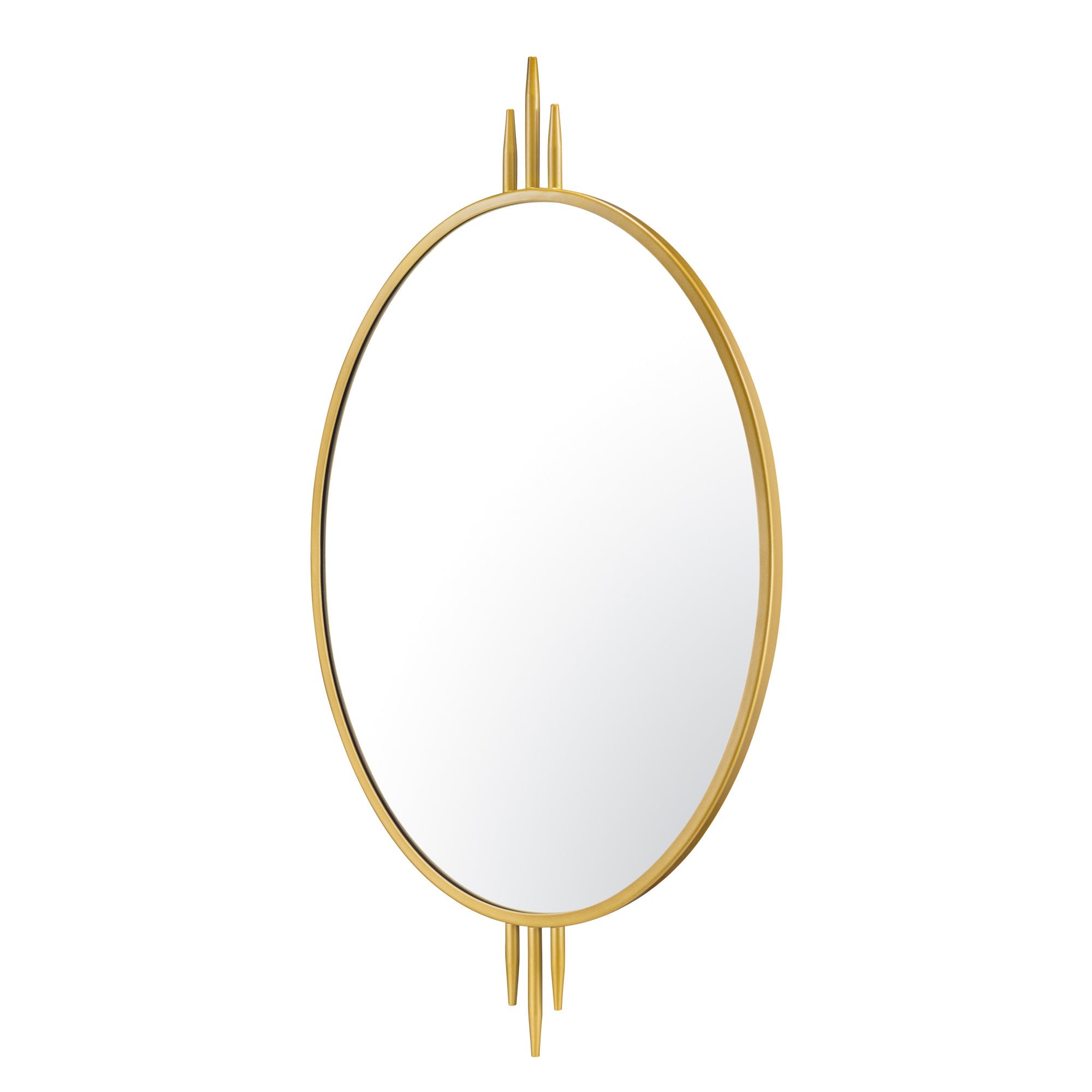 Propaganda 22x41 Oval Wall Mirror - Gold
