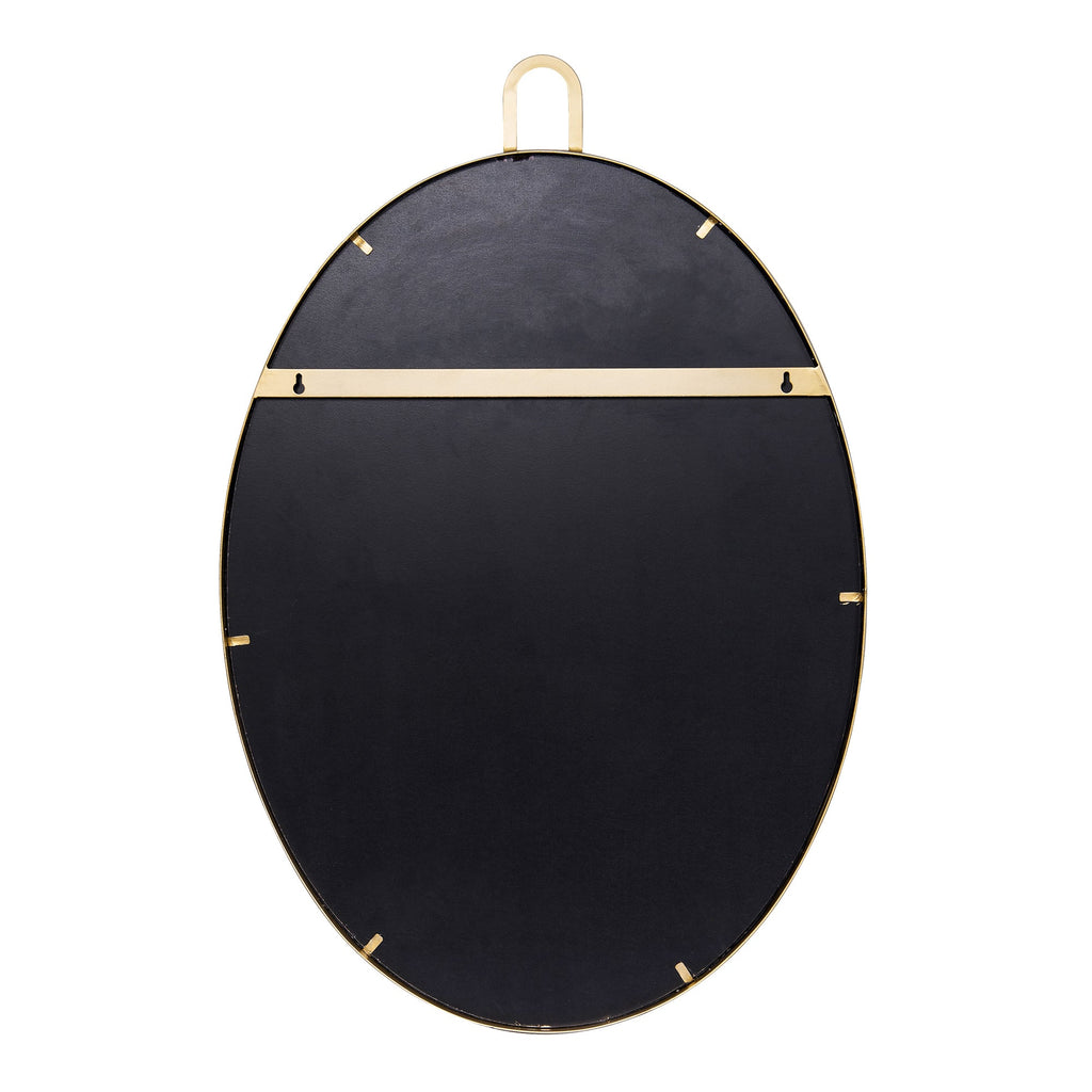 Stopwatch 22x30 Oval Powder Room Mirror - Gold