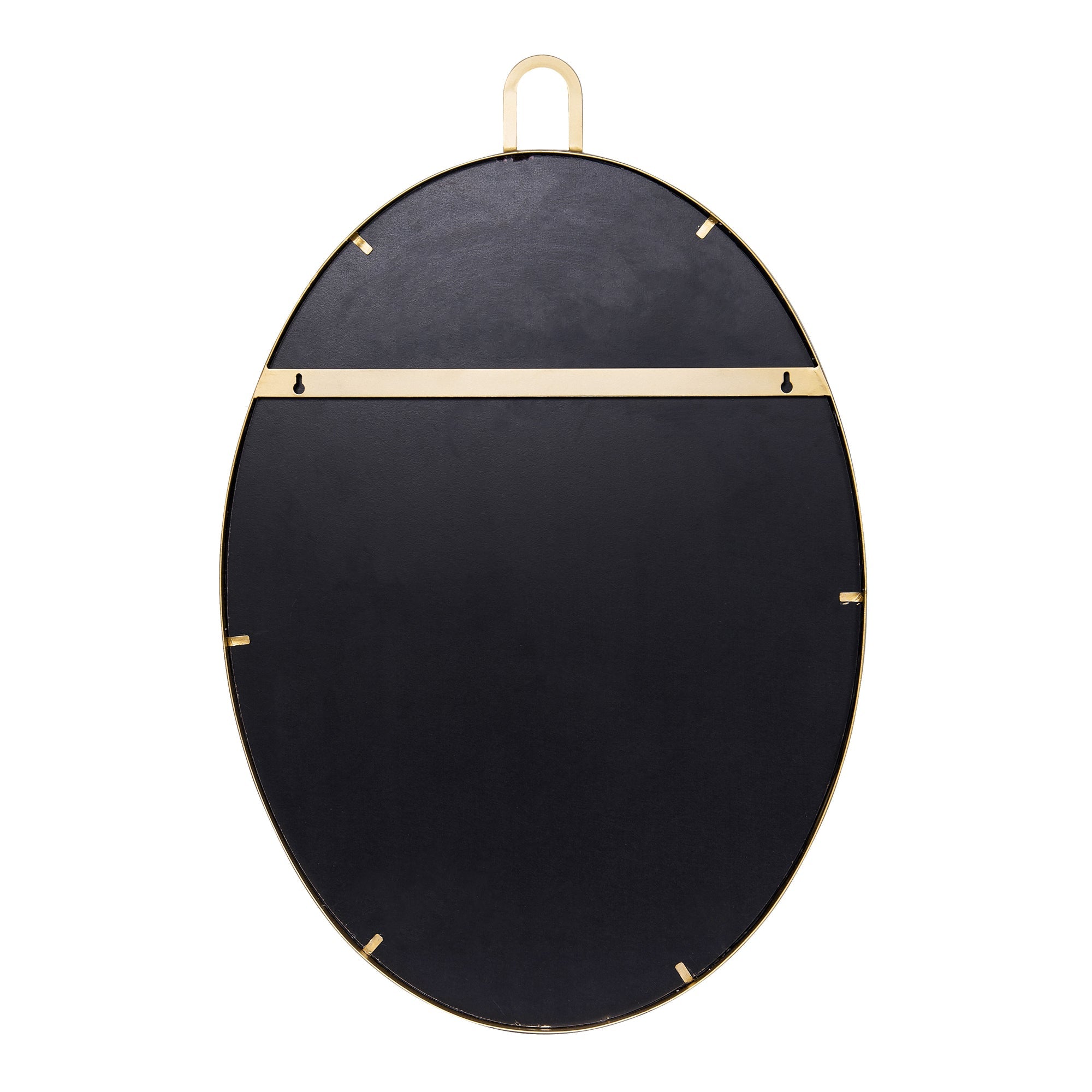 Stopwatch 22x30 Oval Powder Room Mirror - Gold