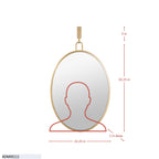 Stopwatch 22x30 Oval Powder Room Mirror - Polished Nickel