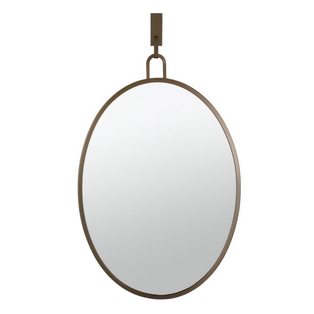 Stopwatch 22x30 Oval Powder Room Mirror - Bronze
