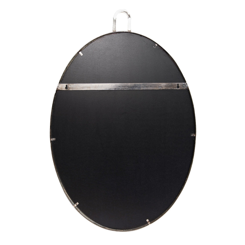Stopwatch 22x30 Oval Powder Room Mirror - Polished Nickel