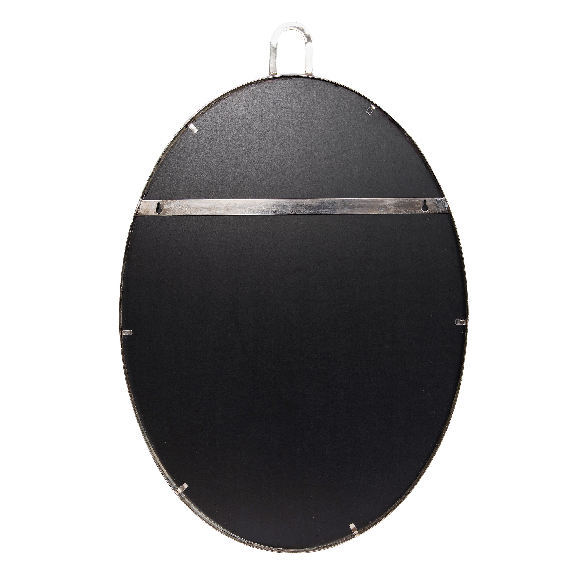 Stopwatch 22x30 Oval Powder Room Mirror - Polished Nickel