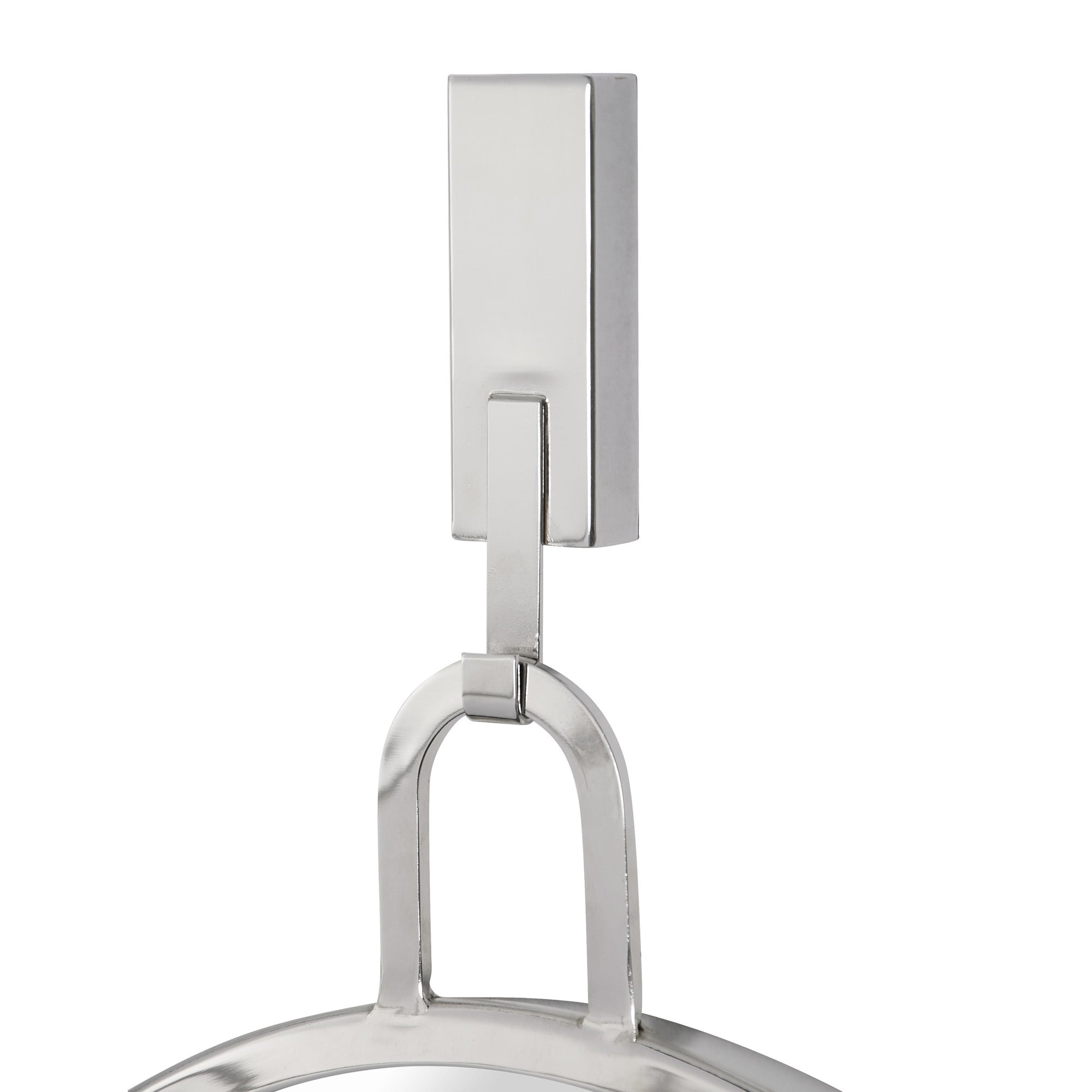 Stopwatch 22x30 Oval Powder Room Mirror - Polished Nickel