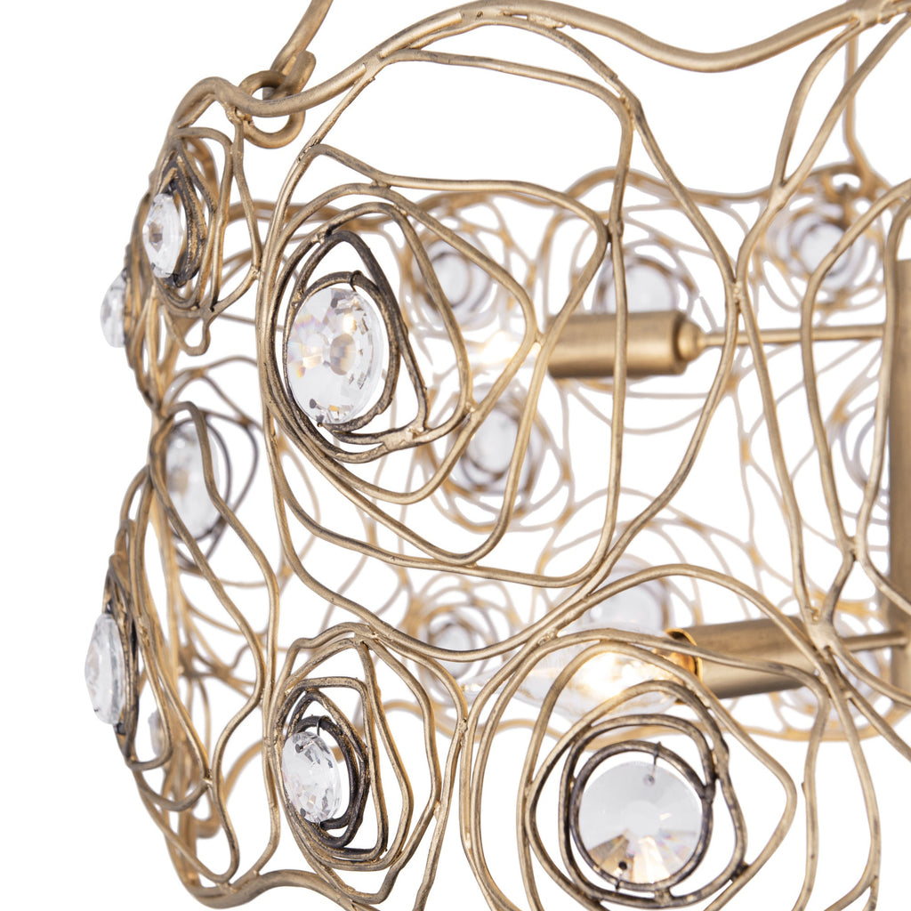 Ethereal Rose 6 Light Chandelier - Havana Gold Ombre
