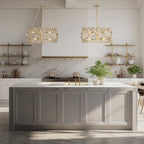 Ethereal Rose 6 Light Chandelier - Havana Gold Ombre