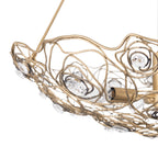 Ethereal Rose 6 Light Inverted Pendant - Havana Gold Ombre