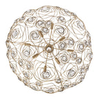 Ethereal Rose 8 Light Inverted Pendant - Havana Gold Ombre