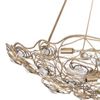 Ethereal Rose 8 Light Inverted Pendant - Havana Gold Ombre
