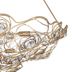 Ethereal Rose 8 Light Inverted Pendant - Havana Gold Ombre