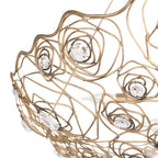 Ethereal Rose 10 Light Inverted Pendant - Havana Gold Ombre