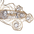 Ethereal Rose 4 Light Sconce - Havana Gold Ombre/Polished Stainless Accents
