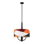 Patchwork 3 Light Pendant - Black/Satin Brass/Patchwork