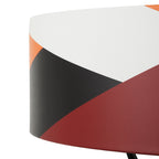 Patchwork 5 Light Pendant - Black/Satin Brass/Patchwork