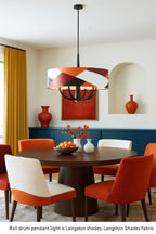 Patchwork 5 Light Pendant - Black/Satin Brass/Patchwork