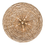 Hilton Head 5 Light Large Pendant - French Gold/Natural Seagrass