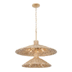 Hilton Head 9 Light 2-Tier Pendant - French Gold/Natural Seagrass