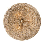 Hilton Head 9 Light 2-Tier Pendant - French Gold/Natural Seagrass