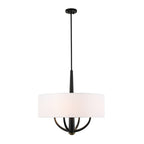 Patchwork 4 Light Pendant - Black/Satin Brass