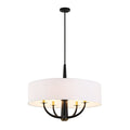 Patchwork 5 Light Pendant - Black/Satin Brass