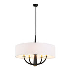 Patchwork 5 Light Pendant - Black/Satin Brass