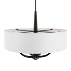 Patchwork 5 Light Pendant - Black/Satin Brass