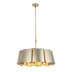 Peep Show 5 Light Pendant - Sunwashed Silver/Brushed Sienna