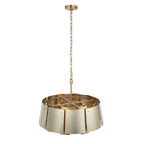 Peep Show 5 Light Pendant - Sunwashed Silver/Brushed Sienna