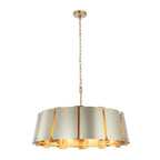Peep Show 8 Light Pendant - Sunwashed Silver/Brushed Sienna