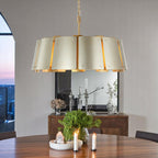 Peep Show 8 Light Pendant - Sunwashed Silver/Brushed Sienna