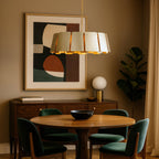 Peep Show 8 Light Pendant - Sunwashed Silver/Brushed Sienna